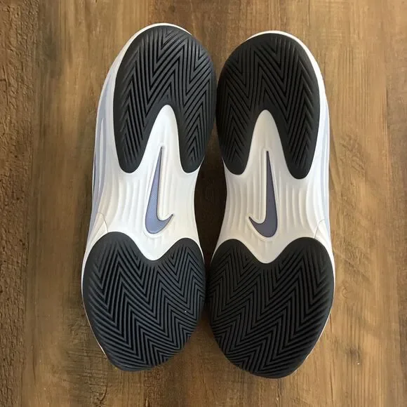 Nike Court Air Zoom Vapor 12 HC Women Size 8.5 White Indigo Tennis FV5554-102 - Picture 5 of 6